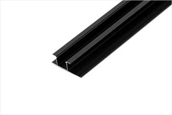 海口航空纤维墙咔铝合金带灯中条（哑黑氧化）