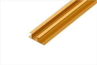 海口航空纤维墙咔铝合金带灯中条（钛金氧化）