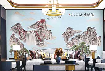 海口森佰汇航空纤维墙咔（鸿运当头）